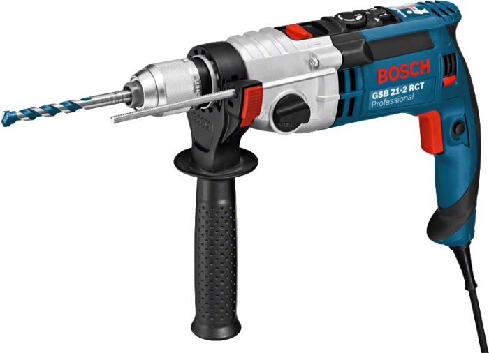 Дрель ударная Bosch GSB 21-2 RCT, 1300Вт, ШЗП 1.5-13мм, 3000об•мин, 2.85кг