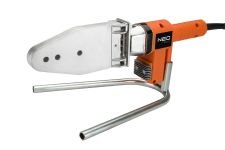 Паяльник для пластикових труб Neo Tools 220В 900Вт 260°C насадки до 63мм (не входять до комплектації) стійка кейс