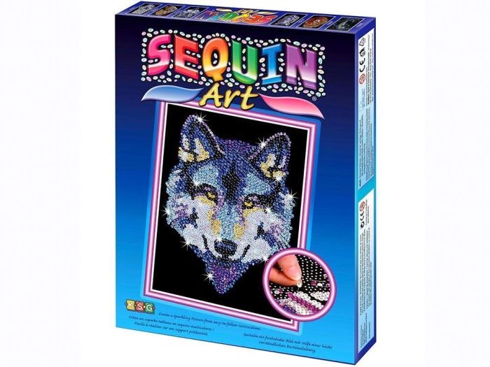 Набор для творчества Sequin Art Blue Волк 25*34см
