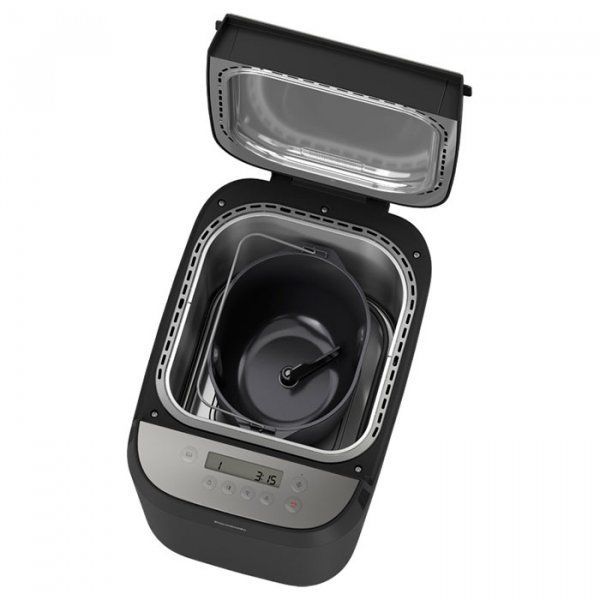 Хлібопічка Panasonic 700Вт, програм-18, макс.ваг -1кг, форма-круг, пластик, чорний