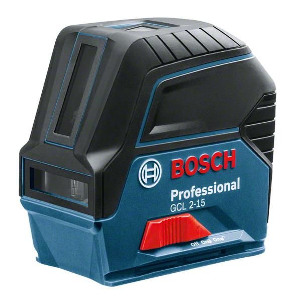 Нівелір лазерний Bosch Professional GCL 2-15, до 15м, ±0.3мм/м, + RM1 + BM3 clip + кейс, 0.5кг