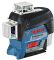 Нівелір лазерний Bosch Professional GLL 3-80 CG, до 30м з приймачем 120м, ±0.3мм/м, BM 1 + L-Boxx, 0.82кг