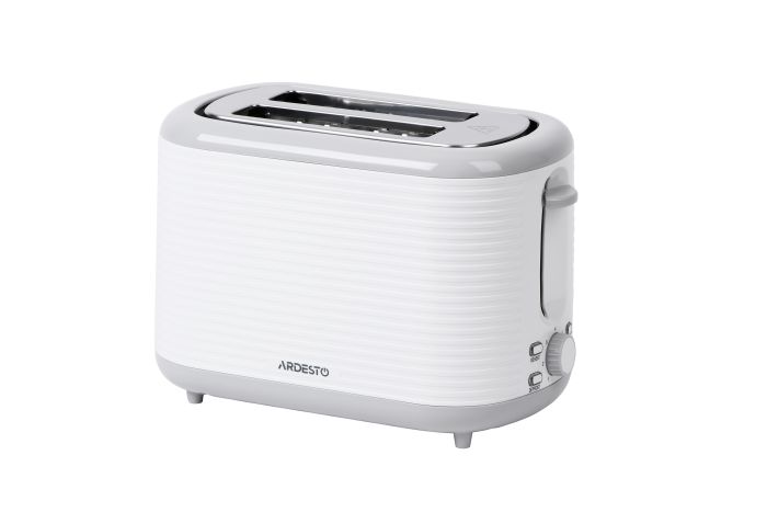 Тостер Ardesto White stripes  930Вт, пластик, белый+серый ARDESTO T-F17WG