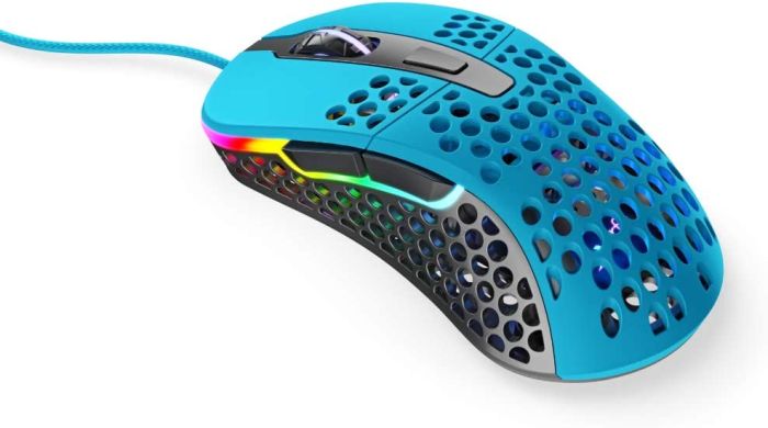 Миша Xtrfy M4, USB-A, RGB, Miami Blue