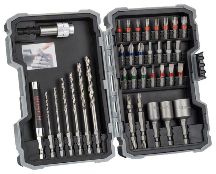 Біти та свердла Bosch Professional Pro-Mix Metal магнітний бітотримач, торцеві головки 3шт, набір 35шт
