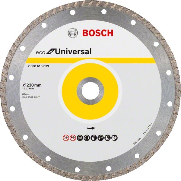 Диск алмазный Bosch Eco Univ.Turbo 230х22.23мм