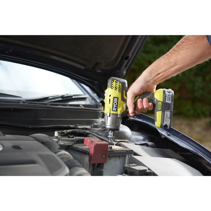 Гайковерт ударный аккумуляторный Ryobi ONE+ R18IW3-0 18В 2900об·мин 400Нм 1/2" 3 скорости 1.6кг без АКБ и ЗУ