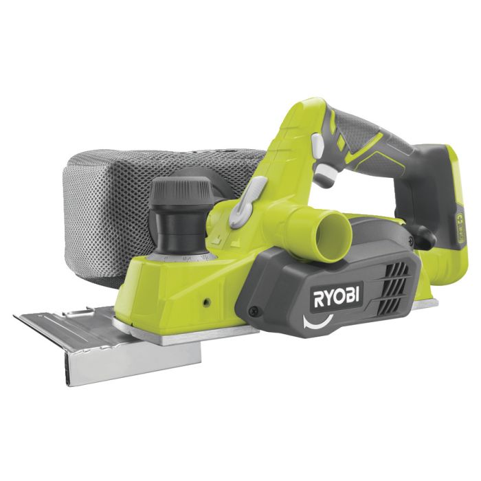 Рубанок аккумуляторный Ryobi ONE+ R18PL-0 18В 82мм строгание до 1.6мм шпунт до 12.5мм 2.4кг без АКБ и ЗУ