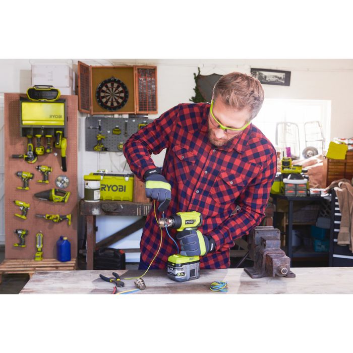 Фен будівельний акумуляторний Ryobi ONE+ R18HG-0 18В 0-470°C 170л/хв 0.6кг без АКБ та ЗП