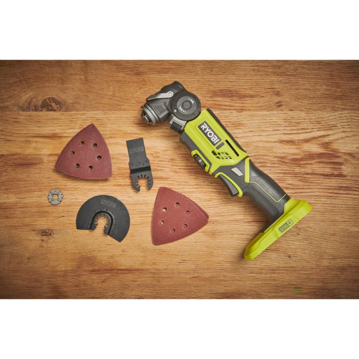 Многофункциональный инструмент аккумуляторный реноватор Ryobi ONE+ R18MT-0 18В 10000-20000об·мин угол колебаний 3.2° 1кг без АКБ и ЗУ