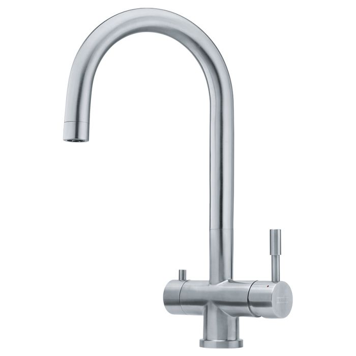 Змішувач для кухні Franke Eos Clear Water , довж.виливу - 185мм, поворотний, 1+1фільтр, нерж