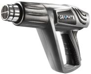 Фен будівельний GRAPHITE 2000Вт 80/600°С 350/550л/хв 0.9кг