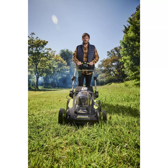 Газонокосилка аккумуляторная Ryobi Max Power RY36LMX51A-160 36В акб 1х6А·ч 51см 70л 20-70мм самоходная 24.7кг