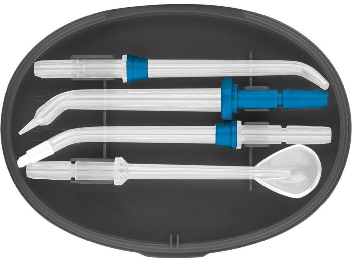 Іригатор Sencor стаціонарний, чаша 600 мл, від мережі , 4 насадки, чорний