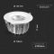 Светильник точечный LED V-TAC SKU-1272 10Вт 1200Лм 6400K 130мм белый