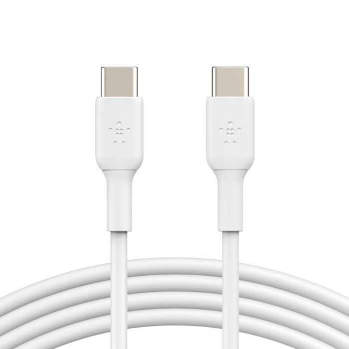 Кабель USB-C > USB-C зарядки/синхронизации Belkin 1м, 60Вт, Type-C, PVC, белый