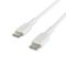 Кабель USB-C > USB-C зарядки/синхронизации Belkin 1м, 60Вт, Type-C, PVC, белый