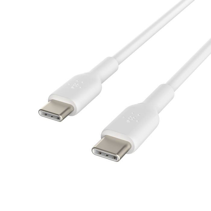 Кабель USB-C > USB-C зарядки/синхронизации Belkin 1м, 60Вт, Type-C, PVC, белый