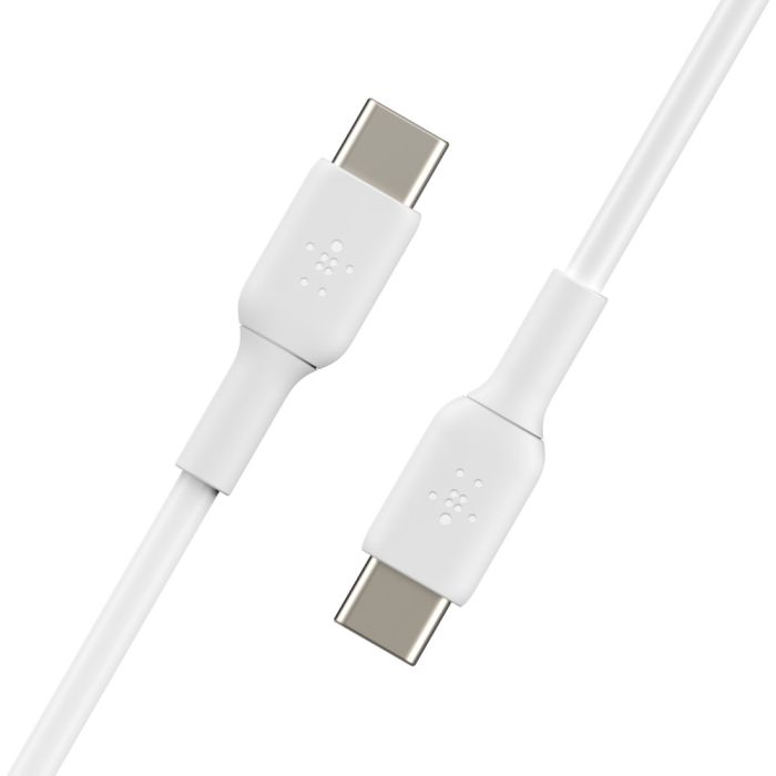 Кабель USB-C > USB-C зарядки/синхронизации Belkin 1м, 60Вт, Type-C, PVC, белый