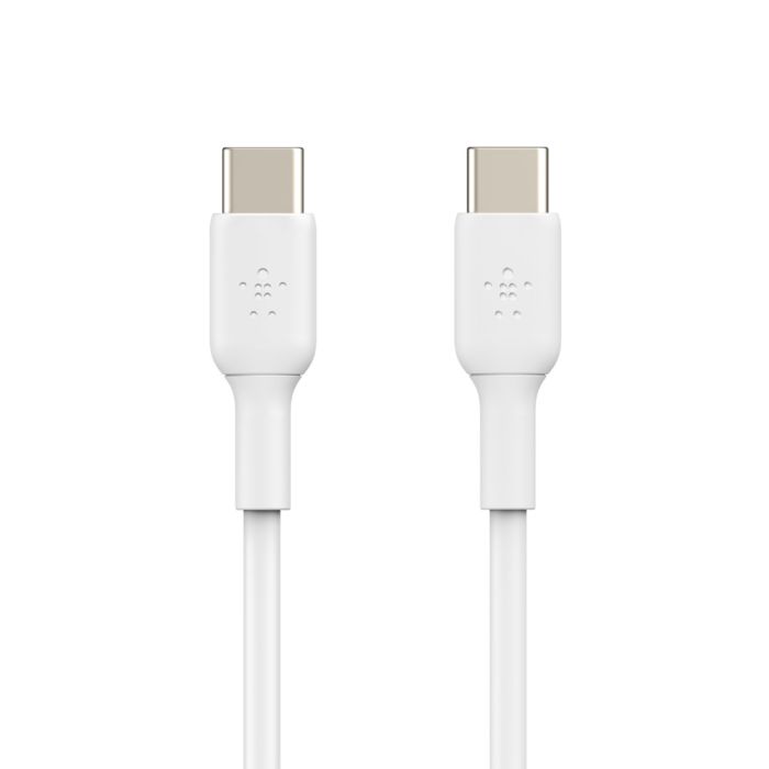 Кабель USB-C > USB-C зарядки/синхронизации Belkin 1м, 60Вт, Type-C, PVC, белый