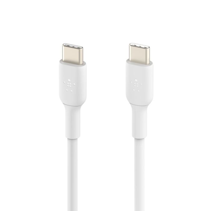Кабель USB-C > USB-C зарядки/синхронизации Belkin 1м, 60Вт, Type-C, PVC, белый