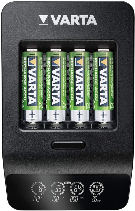 Зарядний пристрій Varta LCD Smart Plus Charger 4хNI MH AA2100 мА•год