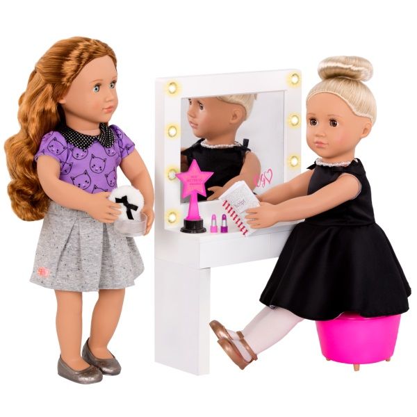 Игровой набор Our Generation Туалетный столик 12ед, свет, звук