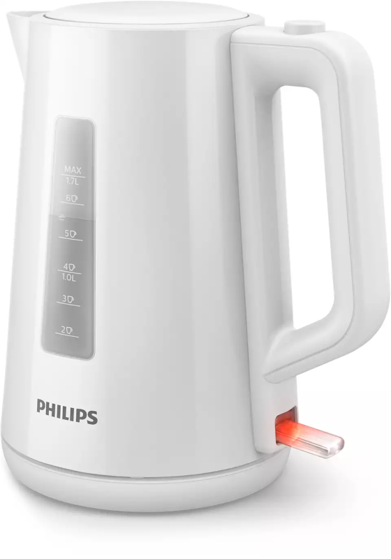Електрочайник Philips Series 3000 1.7л, пластик, білий