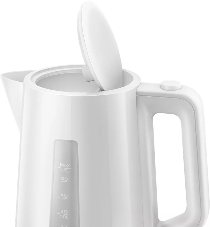 Електрочайник Philips Series 3000 1.7л, пластик, білий