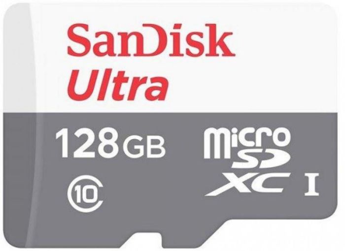 Карта памяти SanDisk microSD  128GB C10 UHS-I R100MB/s Ultra