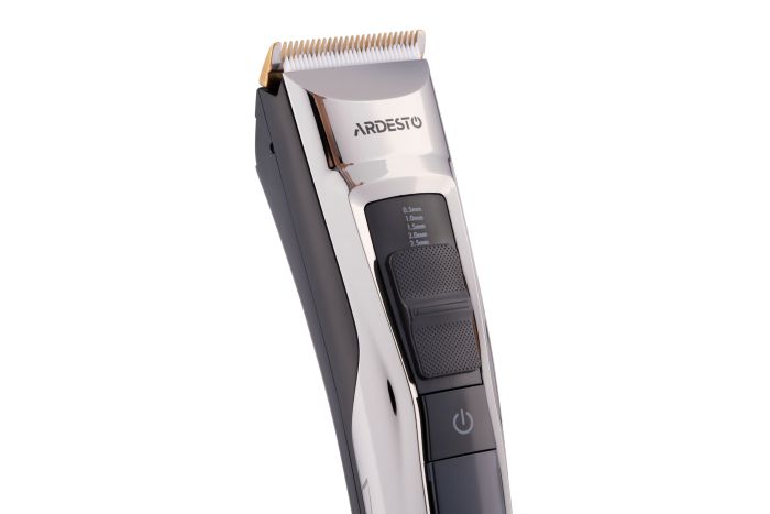 Машинка для стрижки Ardesto , мережа+акум., насадок-6, сталь+кераміка, чорний ARDESTO HC-Y30-DBS