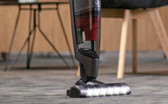 Пилосос Gorenje бездротовий, 155Вт, конт пил -0.5л, автон. робота до 70хв, HEPA, 2 в 1, підсвічування, індикатор, синій