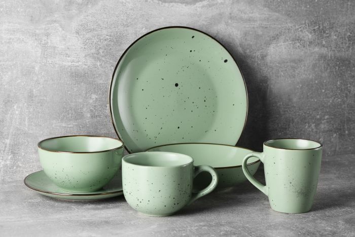 Чашка Ardesto Bagheria Pastel green, 360мл, кераміка, зелений