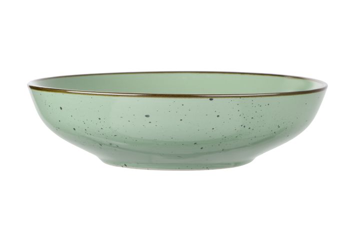 Тарілка супова Ardesto Bagheria Pastel green, 20см, кераміка, зелений
