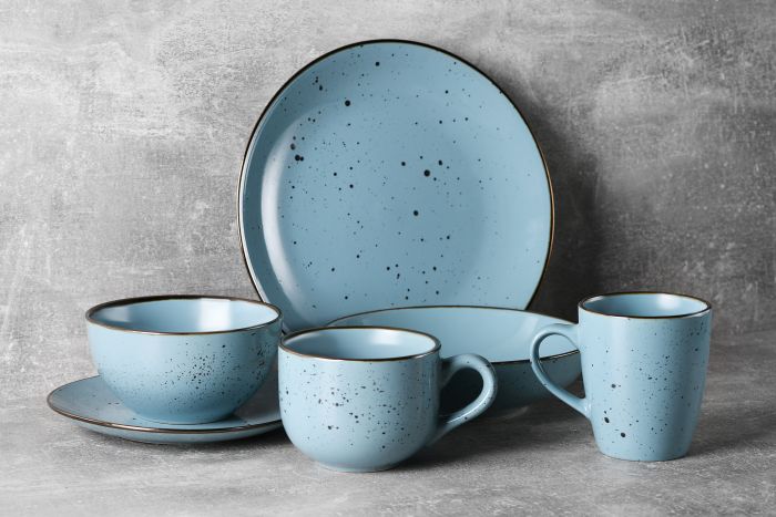 Тарелка обеденная Ardesto Bagheria Misty blue, 26см, керамика, синий