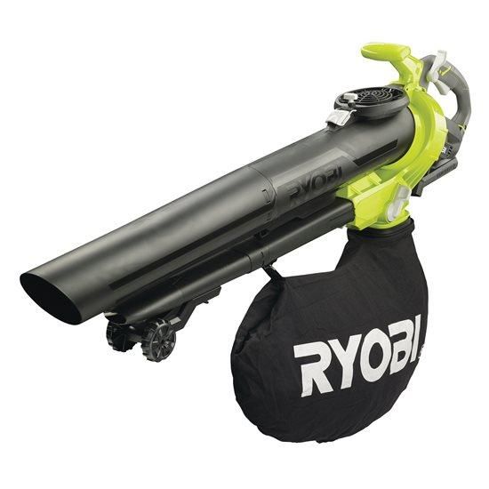 Повітродув-пилосос садовий акумуляторний Ryobi Max Power RBV36B 36В безщітковий 238км/год мішок 45л 4.4кг без АКБ та ЗП