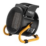 Теплова гармата електрична Neo Tools, 2кВт, 30м2, 197м3/год, керамічний нагрів. елемент (PTC), чорний, 1.55кг