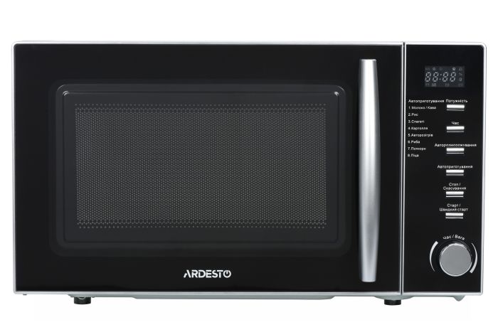 Микроволновая печь ARDESTO, 20л, электр. управл., 700Вт, дисплей, откр.ручкой, серебристый