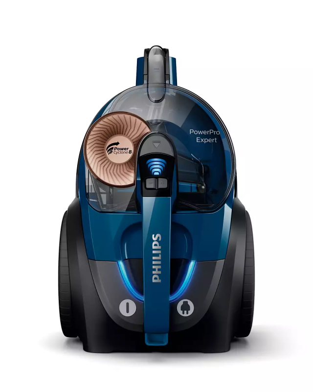 Пылесос Philips контейнерный 7000 series, 900Вт, конт пыль -2л, НЕРА, турбощётка, синий
