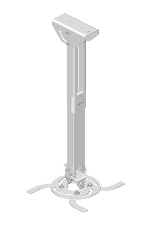 Кріплення проєктора KSL CMPR-4 10-20 кг, 42-60 см, настінне, стельове, біле