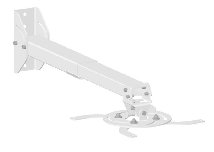 Кріплення проєктора KSL CMPR-4 10-20 кг, 42-60 см, настінне, стельове, біле