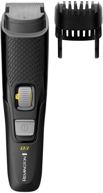 Триммер Remington Style Series для бороды и усов, АААх2, роторный мотор, чехол, сталь, черный