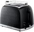 Тостер Russell Hobbs Honeycomb 850Вт, широкие слоты, пластик, черный