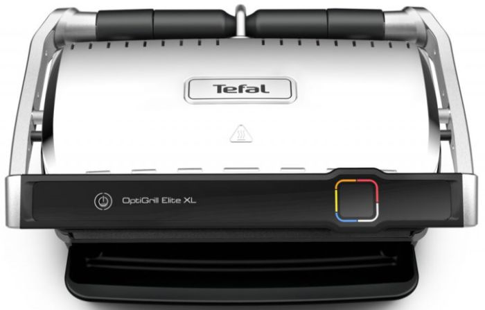 Гриль Tefal прижимний OptiGrill Elite XL 2200Вт, темп. режимів-16, з`ємні пластини, метал