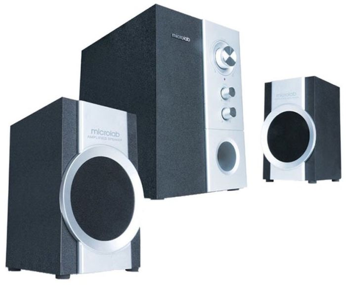 Акустическая система MICROLAB  2.1, 14W, mini-jack,черный Microlab M-590