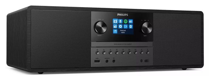 Микросистема Philips TAM6805 2.0, 50Вт, Spotify, LCD 2.4", FM/DAB+, MP3-CD, USB, Wireless