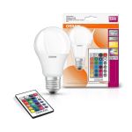 Лампа светодиодная OSRAM LED A60 9W 806Lm 2700К+RGB E27 пульт ДУ
