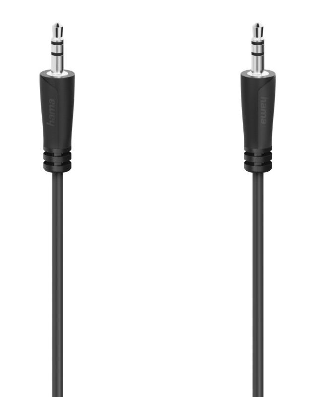 Кабель jack 3.5 > jack 3.5 (M/M) Hama 3м, чорний