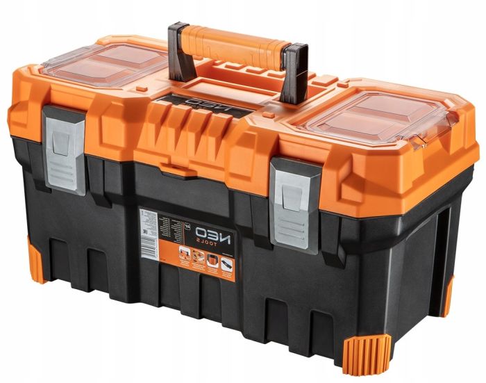 Ящик для инструмента Neo Tools, 22", органайзер в крышке, 27.6х55.4x28.6см, пластмасса