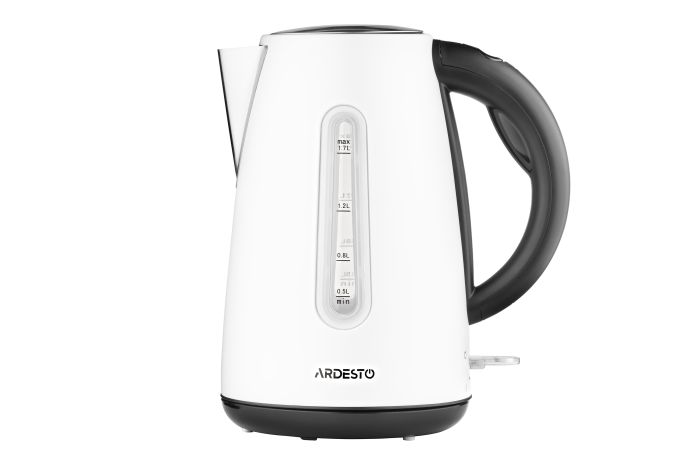 Электрочайник Ardesto 1.7л, Strix, металл, белый